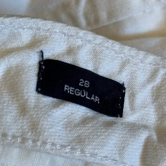 GAP Wearlight High Rise Wide-Leg Jeans with Button-Fly White Women’s Size 28 - Picture 10 of 10